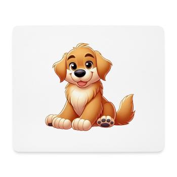 golden retriever 2 - Tapis de souris (format paysage) - blanc - Devant