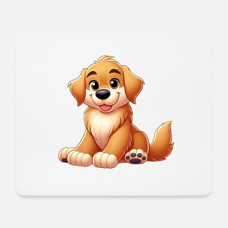 Golden Retriever 2 - Mouse Pad (horizontal) - white