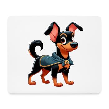 Pinscher 3 - Mousepad (Querformat) - Weiß - Vorne