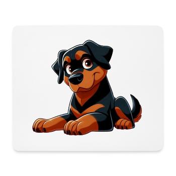 Rottweiller 7 - Mousepad (Querformat) - Weiß - Vorne