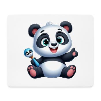 panda 3 - Tapis de souris (format paysage) - blanc - Devant