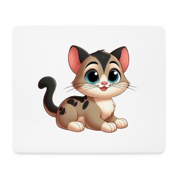 Shorthair 3 - Mouse Pad (horizontal) - white - Front