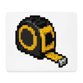 Maßband Pixel - Mousepad (Querformat) - Weiß - Vorne