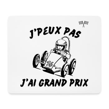 je peux pas j'ai grand prix - Tapis de souris (format paysage) - blanc - Devant