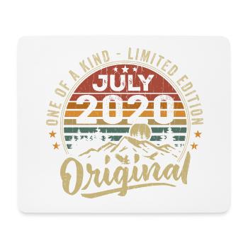 Juli 2020 Original 2020 Juli 2020 Geschenk - Mousepad (Querformat) - Weiß - Vorne