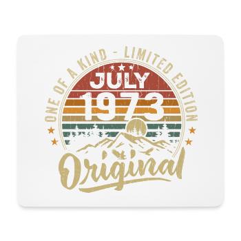 Juli 1973 Original 1973 Juli 1973 Geschenk - Mousepad (Querformat) - Weiß - Vorne