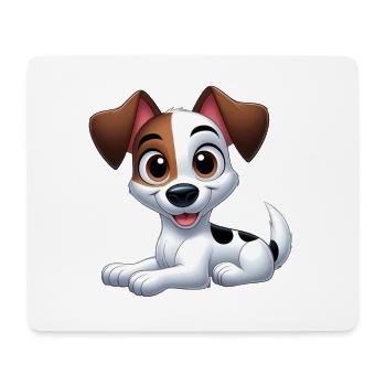 Jack Russel 2 - Mousepad (Querformat) - Weiß - Vorne