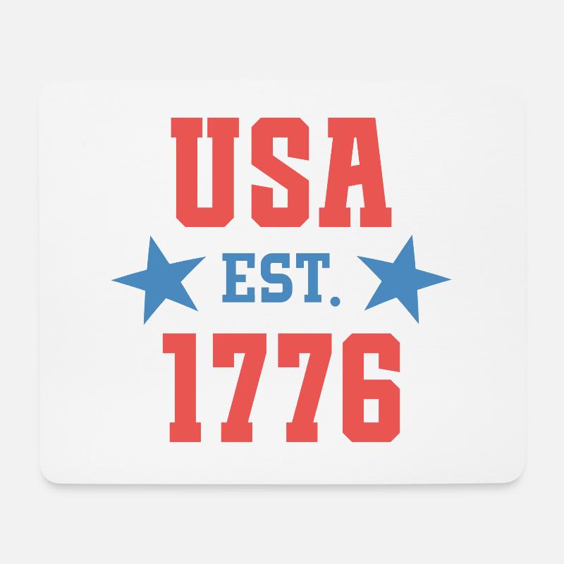 USA Est 1776 - Mousepad (Querformat) - Weiß
