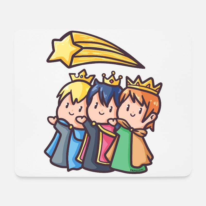 Heilige drei Könige Morgenland Weihnacht Geschenk - Mousepad (Querformat) - Weiß