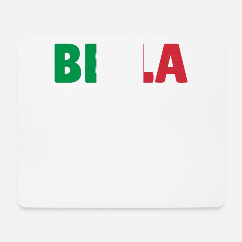 Bella schön Frau Mädchen Italien Geschenk - Mousepad (Querformat) - Weiß