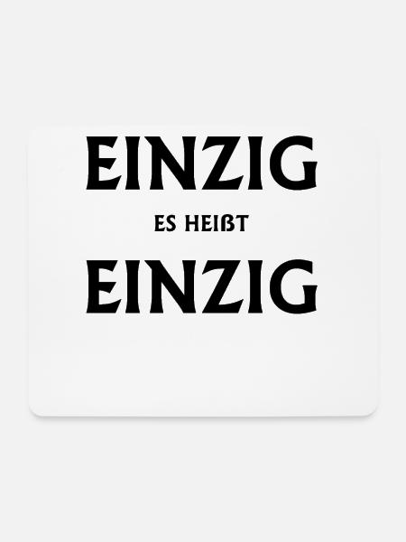 einzig einzigst sprache Lehrer - Mousepad (Querformat) - Weiß