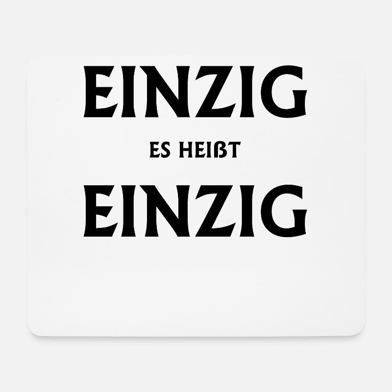 einzig einzigst sprache Lehrer - Mousepad (Querformat) - Weiß