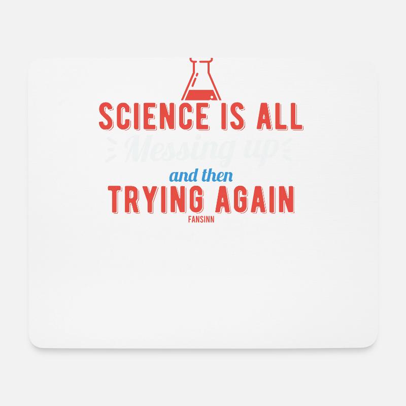 Wissenschaft Nerd Forschung Lehrer Labor - Mousepad (Querformat) - Weiß