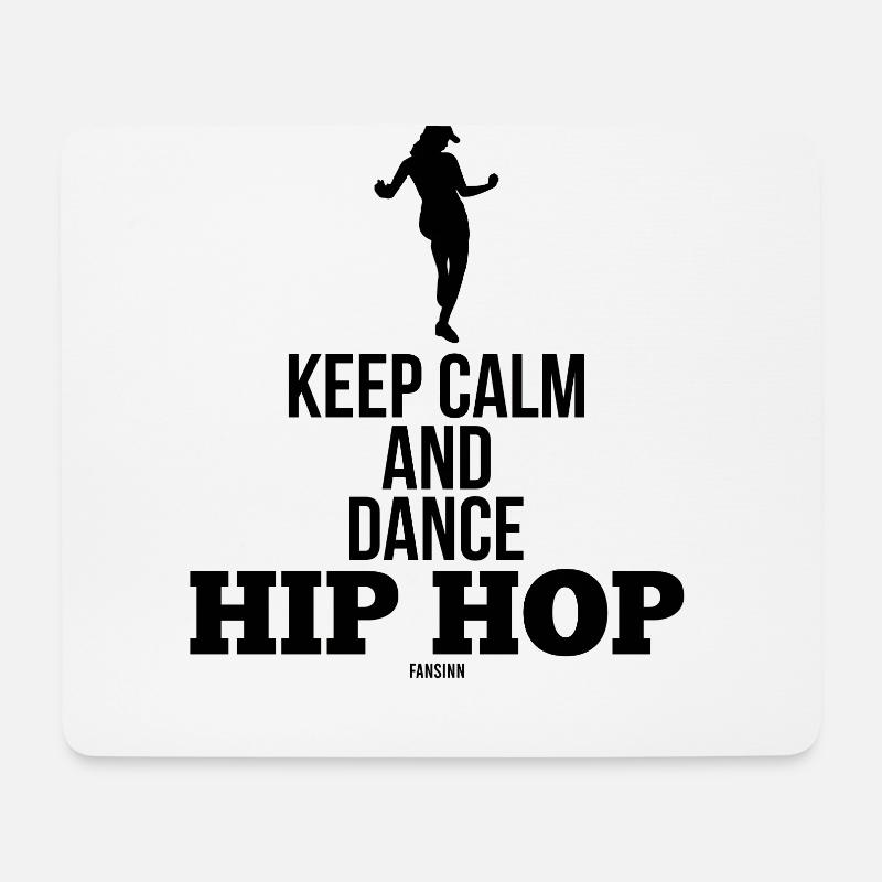 Hiphop Musik Rap Text cooler Spruch - Mousepad (Querformat) - Weiß