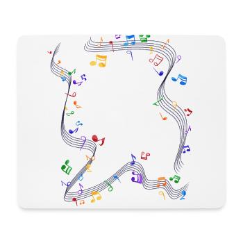 Musik - Mousepad (Querformat) - Weiß - Vorne