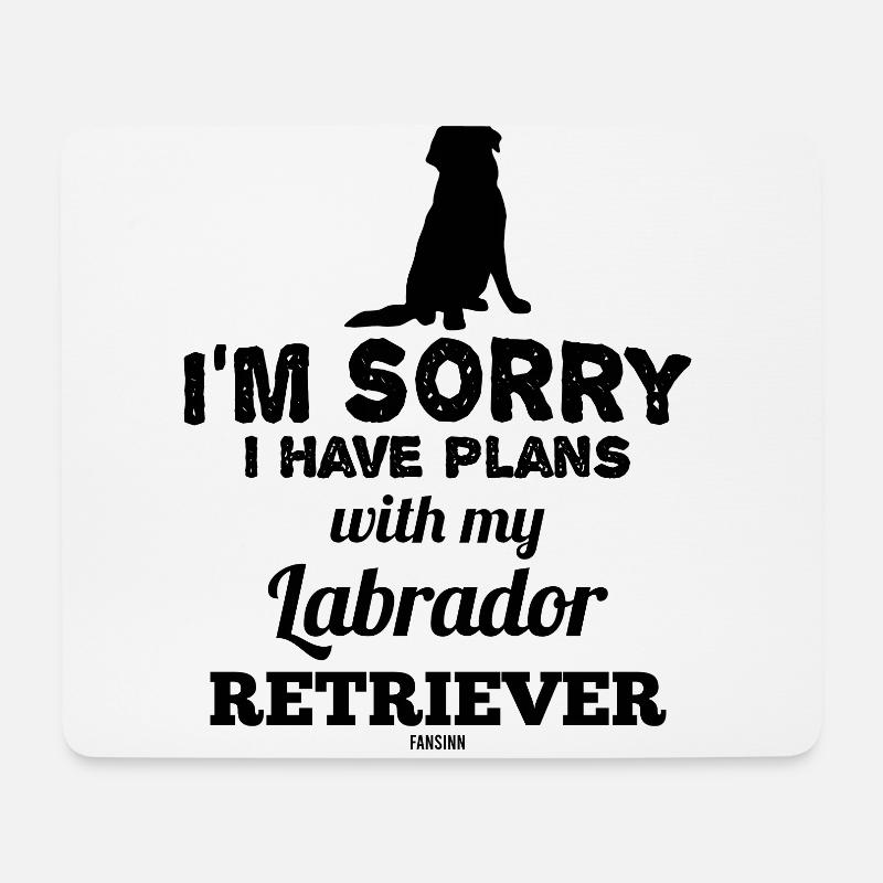 Labrador Retriever - Mousepad (Querformat) - Weiß