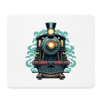 Steam locomotive for children who love railways - Mouse Pad (horizontal) - white - Front