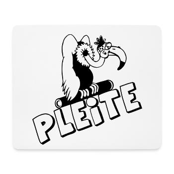 Party Shirt ,Feiern , Karneval, Pleite Geier(25) - Mousepad (Querformat) - Weiß - Vorne