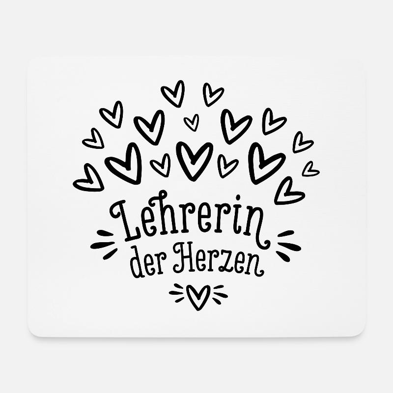 Lehrerin der Herzen Klassenlehrerin Geschenk - Mousepad (Querformat) - Weiß
