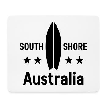 South shore, Australie (planche de surf, étoiles) - Tapis de souris (format paysage) - blanc - Devant