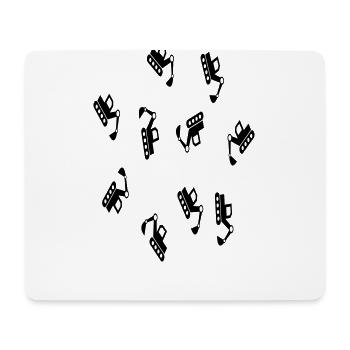 de nombreux chantiers de chantier de dragage - Tapis de souris (format paysage) - blanc - Devant