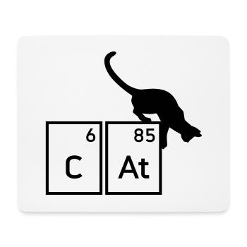 Cat (Calcium, Astat)(Katze) - Mousepad (Querformat) - Weiß - Vorne