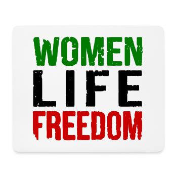 Women life freedom - Mousepad (Querformat) - Weiß - Vorne