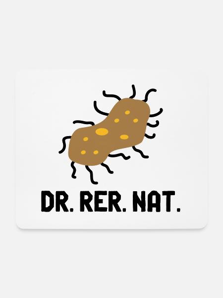 Bakterium Dr rer nat Promotion Biologe Biologie - Mousepad (Querformat) - Weiß
