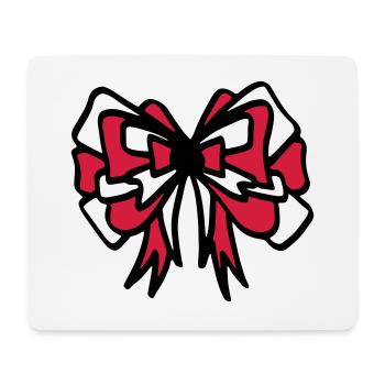 Bow red & white / red & white bow - colorful - Mouse Pad (horizontal) - white - Front