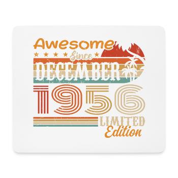 Retro Vintage Legendär Geburtstag Dezember 1956 - Mousepad (Querformat) - Weiß - Vorne