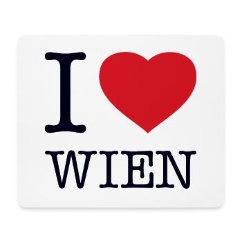 I LOVE VIENNA - Mouse Pad (horizontal) - white - Front