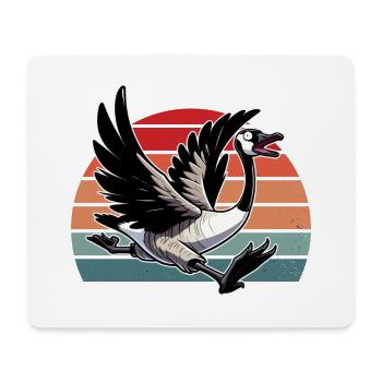 Lustige kanadische Gans - Mousepad (Querformat) - Weiß - Vorne