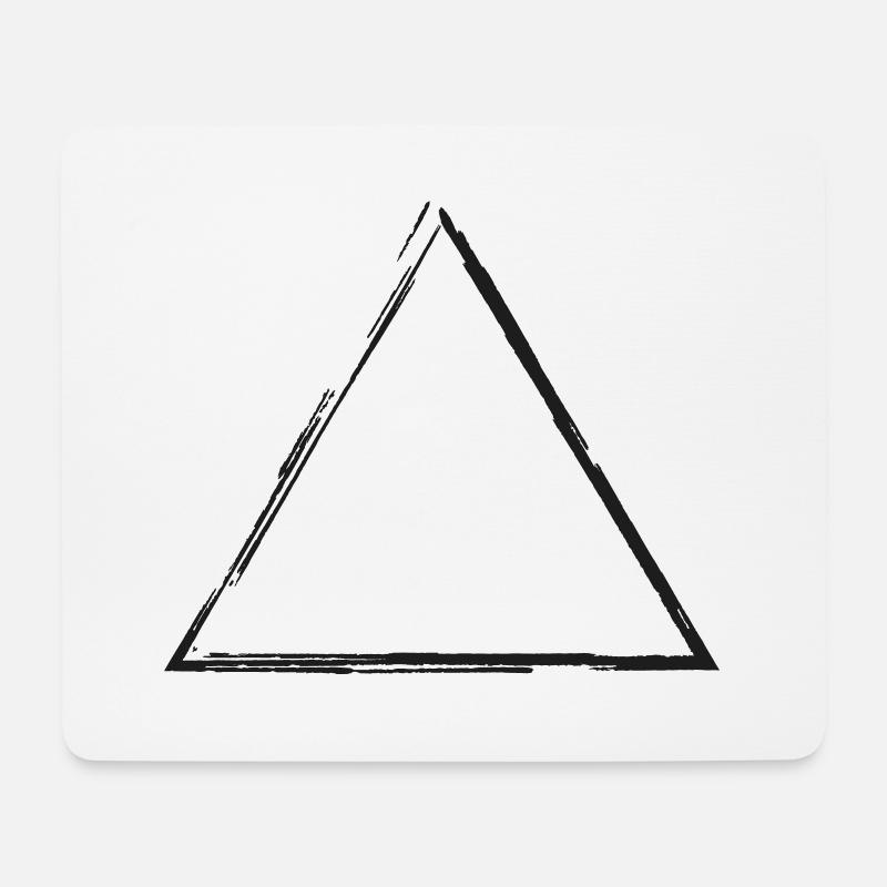 Triangle - Tapis de souris (format paysage) - blanc