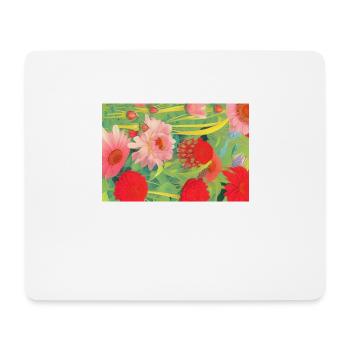 Flowers - Mouse Pad (horizontal) - white - Front