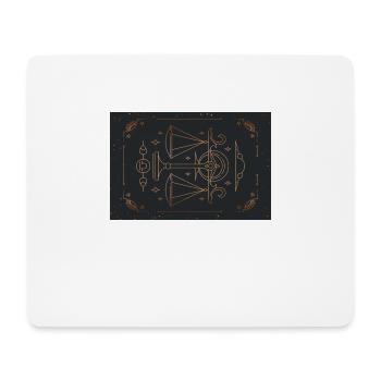 Zeichen der Waage: Sternbild - Mousepad (Querformat) - Weiß - Vorne