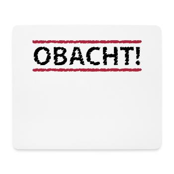 Obacht, 2fb - Mousepad (Querformat) - Weiß - Vorne