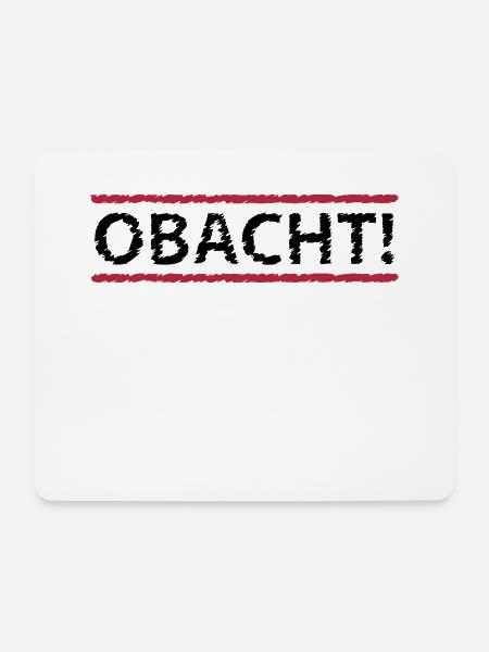 Obacht, 2fb - Mousepad (Querformat) - Weiß
