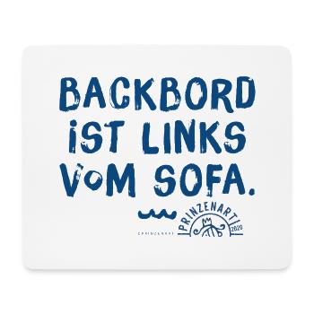 Meersinn / Backbord - Mousepad (Querformat) - Weiß - Vorne