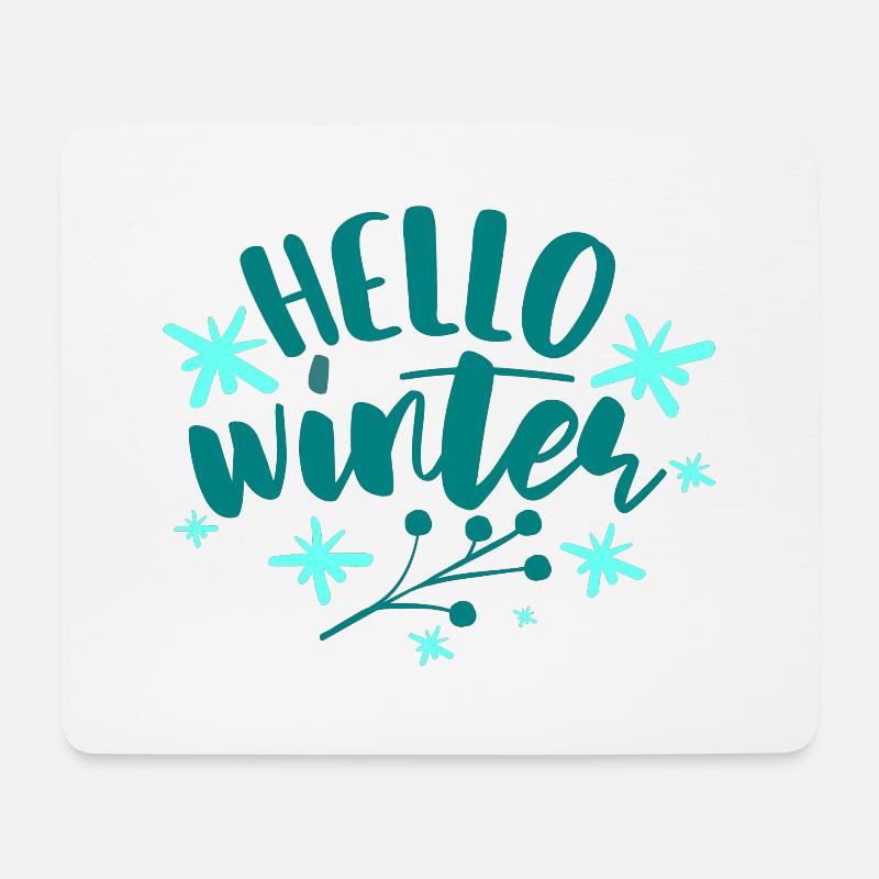 Hello Winter - Mouse Pad (horizontal) - white