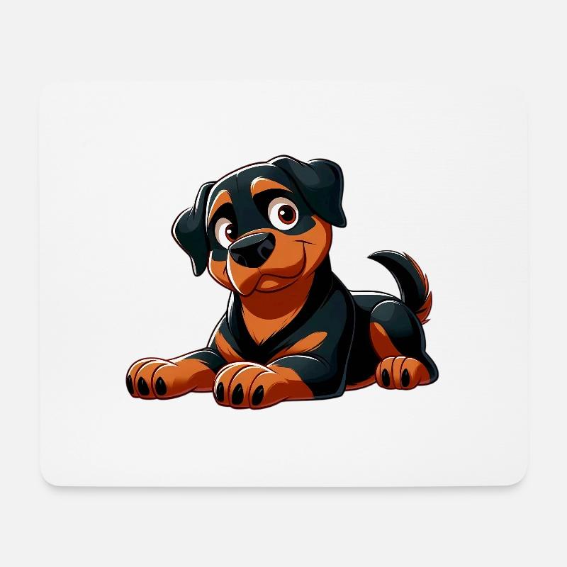 Rottweiller 2 - Mouse Pad (horizontal) - white