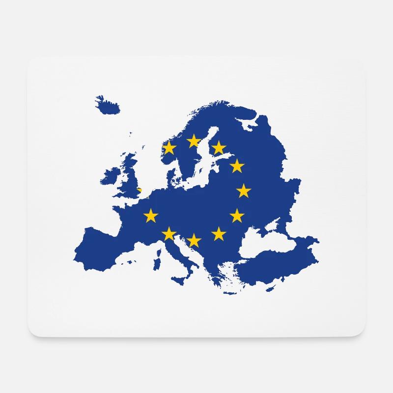 Europa - Mousepad (Querformat) - Weiß