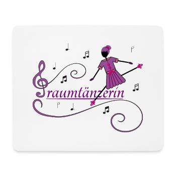 Traumtänzerin - Mousepad (Querformat) - Weiß - Vorne