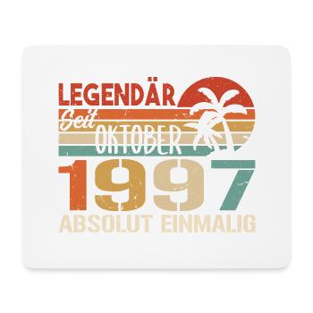 Legenden werden im Oktober 1997 geboren - 1997 - Mousepad (Querformat) - Weiß - Vorne