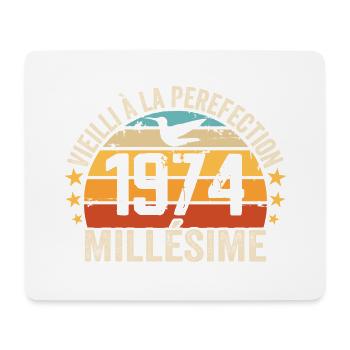 Vintage 1974 Retro 1974 Birthday Gift - Mouse Pad (horizontal) - white - Front