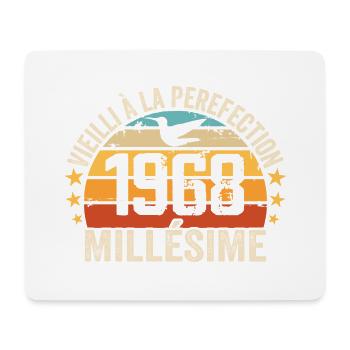 Millésime 1968 Cadeau D’anniversaire Rétro 1968 - Tapis de souris (format paysage) - blanc - Devant