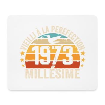 Jahrgang 1973 Retro 1973 Geburtstagsgeschenk - Mousepad (Querformat) - Weiß - Vorne