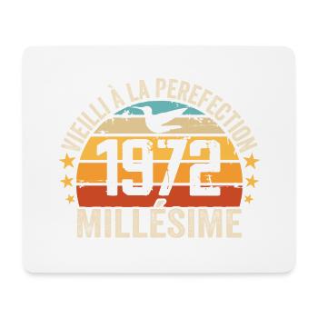 Millésime 1972 Cadeau D’anniversaire Rétro 1972 - Tapis de souris (format paysage) - blanc - Devant