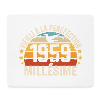 Vintage 1959 Retro 1959 Birthday Gift - Mouse Pad (horizontal) - white - Front