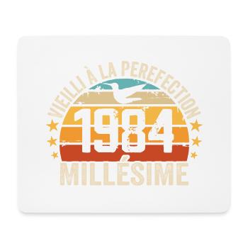 Jahrgang 1984 Retro 1984 Geburtstagsgeschenk - Mousepad (Querformat) - Weiß - Vorne