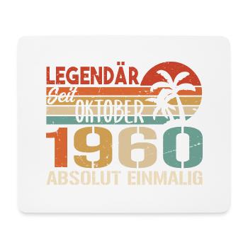 Legenden werden im Oktober 1960 geboren - 1960 - Mousepad (Querformat) - Weiß - Vorne